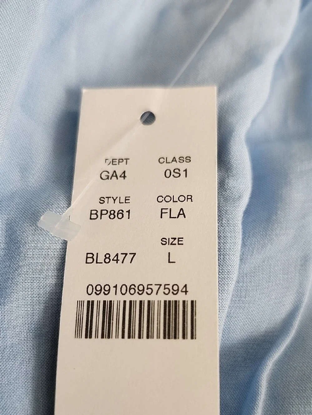 NWT J. Crew Soft Cotton Gauze Dress Blue Size L